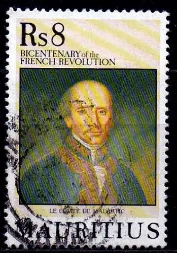 Mauritius, Mi-Nr. 685 gest., 200. Jahrestag der Französischen Revolution