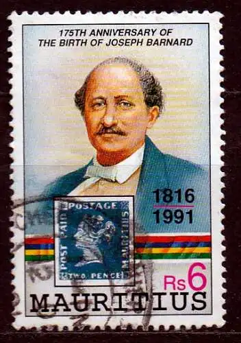 Mauritius, Mi-Nr. 723 gest., Joseph Barnard