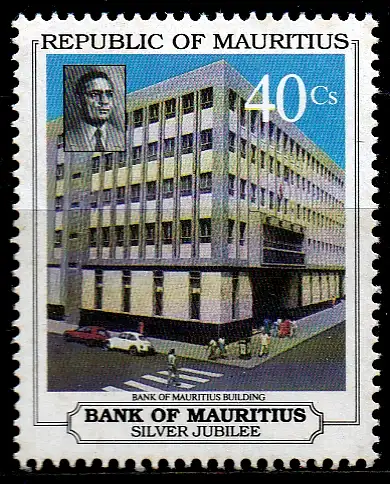 Mauritius, Mi-Nr. 751 **, 25 Jahre Bank von Mauritius