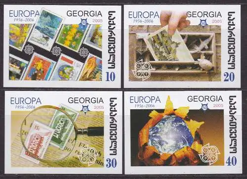 Georgien, Mi-Nr. 507 - 510 B **, kompl., 50 Jahre Europamarken