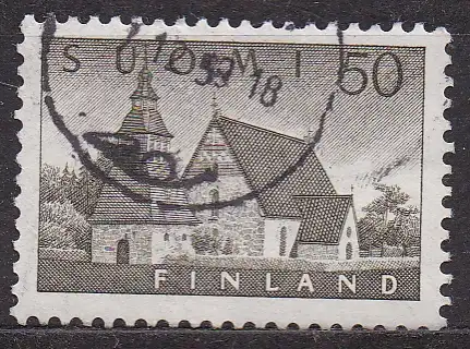 Finnland, Mi-Nr. 474 gest., Kirche von Lammi