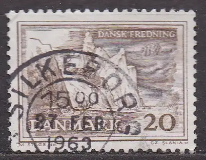 Dänemark, Mi-Nr. 408 x gest., Kreidefelsen der Insel Mön