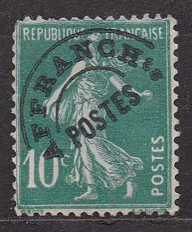 Frankreich, Mi-Nr. 141 II V (*), Vorausentwertung, Säerin