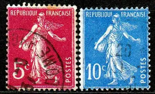 Frankreich, Mi-Nr. 270 + 271 gest., Säerin