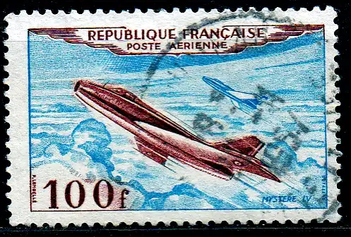 Frankreich, Mi-Nr. 987 gest., Flugzeug