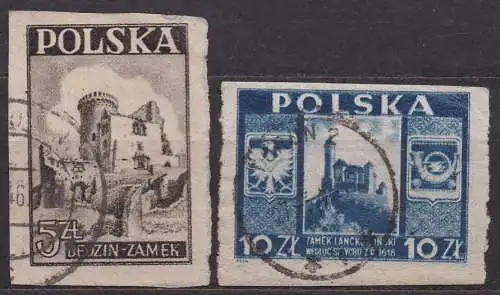 Polen, Mi-Nr. 441 + 443 gest., Baudenkmäler