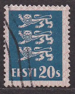 Estland, Mi-Nr. 82 gest., Wappenlöwen