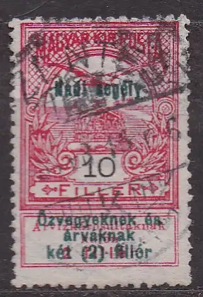 Ungarn, Mi-Nr. 150 gest., Kriegshilfe