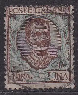 Italien, Mi-Nr. 83 gest., König Viktor Emanuel III.