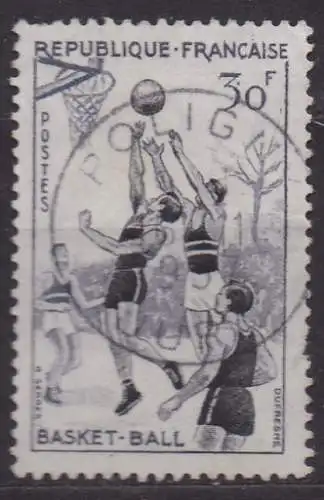 Frankreich, Mi-Nr. 1100 gest., Sport: Basketball