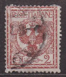 Italien, Mi-Nr. 75 gest., Adler mit Wappenschild