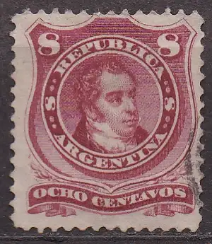 Argentinien, Mi-Nr. 32 gest., Persönlichkeiten