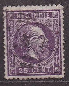 Niederländisch-Indien, Mi-Nr. 13 gest., König Wilhelm III.
