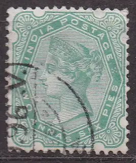Indien, Mi-Nr. 43 gest., Königin Viktoria