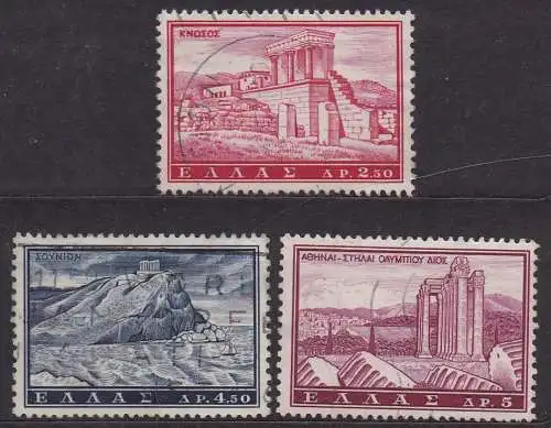 Griechenland, Mi-Nr. 755, 758 +759 gest., Tourismus