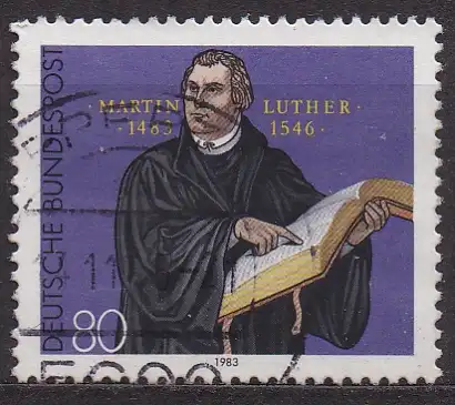 BRD, Mi-Nr. 1193 gest., 500. Geburtstag von Martin Luther