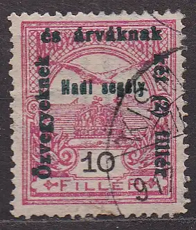 Ungarn, Mi-Nr. 167 gest., Kriegshilfe