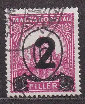 Ungarn, Mi-Nr. 488 Y gest., Stephanskrone mit Aufdruck