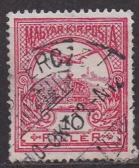 Ungarn, Mi-Nr. 96 Y gest., Turul überfliegt Stephanskrone