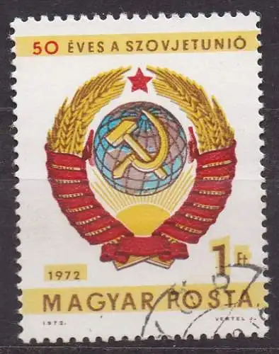 Ungarn, Mi-Nr. 2827 gest., 50 Jahre Sowjetunion