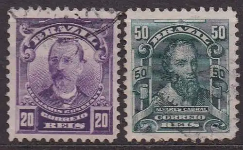 Brasilien, Mi-Nr. 164 + 165 gest., Persönlichkeiten