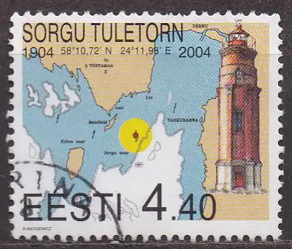 Estland, Mi-Nr. 478 gest., Leuchtturm Sorkholm