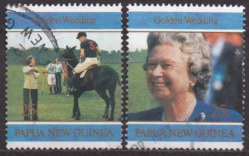 Papua Neuguinea, Mi-Nr. 796 + 797 gest., ER II.