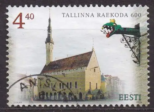 Estland, Mi-Nr. 489 gest., 600 Jahre Rathaus von Tallinn