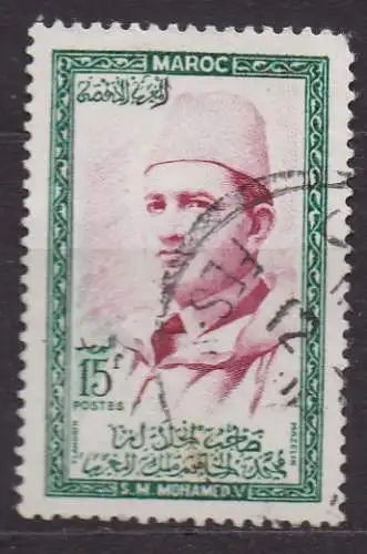 Marokko, Mi-Nr. 410 gest., König Mohammed V.