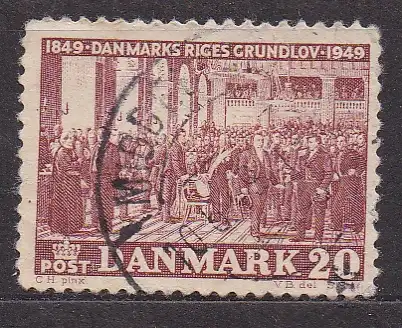 Dänemark, Mi-Nr. 319 gest., 100 Jahre Reichsverfassung