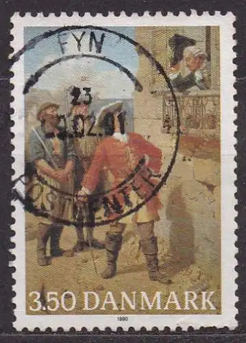 Dänemark, Mi-Nr. 990 gest., 300. Geburtstag von Peter Wessel gen. Tordenskiold
