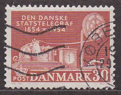Dänemark, Mi-Nr. 351 gest., 100 Jahre Telegraphie