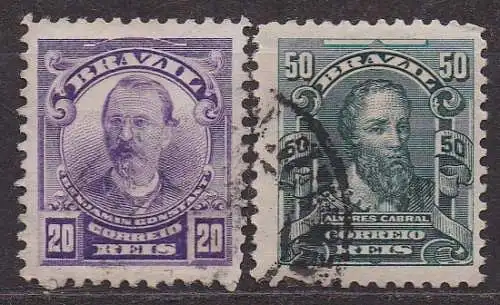 Brasilien, Mi-Nr. 164 + 165 gest., Persönlichkeiten