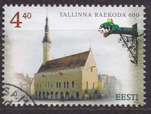Estland, Mi-Nr. 489 gest., 600 Jahre Rathaus von Tallinn