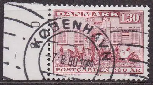 Dänemark, Mi-Nr. 697 gest., 200 Jahre Postamt in der Köbmagergade in Kopenhagen