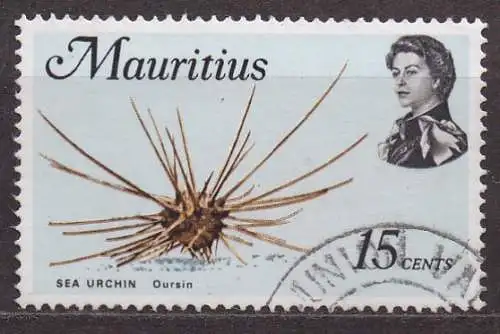 Mauritius, Mi-Nr. 336 X gest., Meerestiere