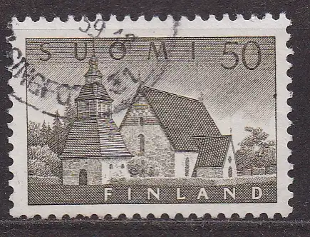 Finnland, Mi-Nr. 474 gest., Kirche von Lammi