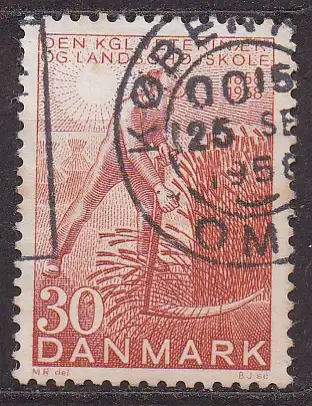Dänemark, Mi-Nr. 369 gest., 100 Jahre Königliche Dänische Veterinär- u. Landwirtschaftshochschule