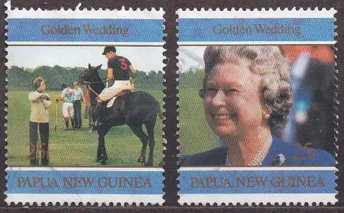 Papua Neuguinea, Mi-Nr. 796 + 797 gest., ER II.