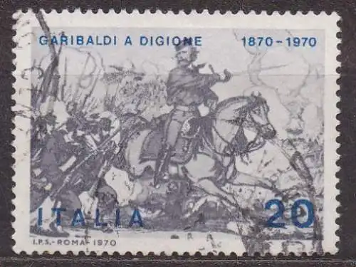 Italien, Mi-Nr. 1317 gest., 100. Jahrestag des Einzugs Garibaldis in Dijon