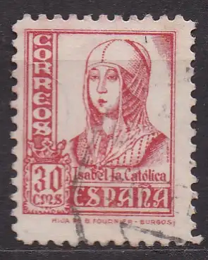 Spanien, Mi-Nr. 773 I gest., Königin Isabella I.