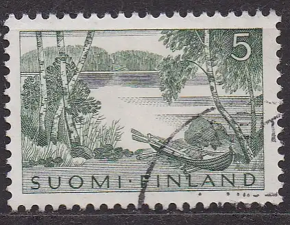 Finnland, Mi-Nr. 532 gest., Seenlandschaft