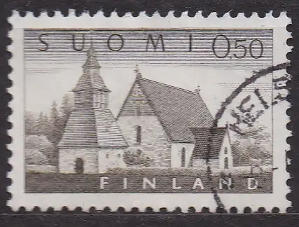 Finnland, Mi-Nr. 564 gest., Kirche von Lammi