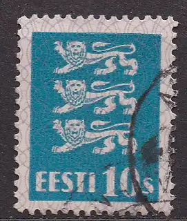 Estland, Mi-Nr. 79 gest., Wappenlöwen
