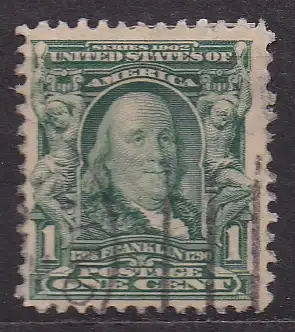 USA, Mi-Nr. 138 gest., Benjamin Franklin
