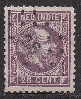 Niederländisch-Indien, Mi-Nr. 13 gest., König Wilhelm III.