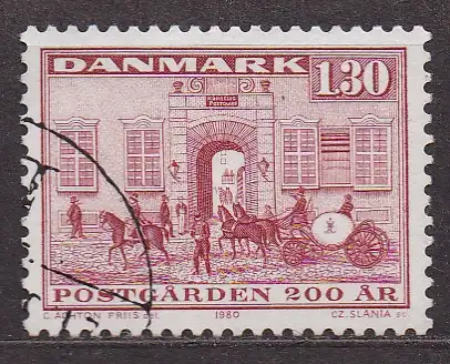 Dänemark, Mi-Nr. 697 gest., 200 Jahre Postamt in der Köbmagergade in Kopenhagen