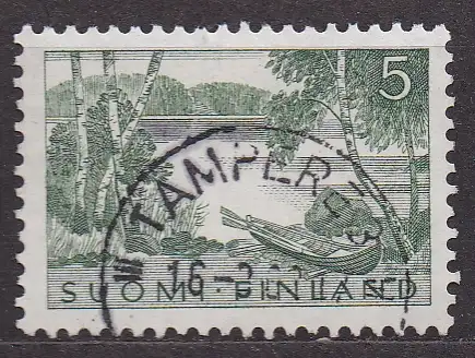 Finnland, Mi-Nr. 532 gest., Seenlandschaft