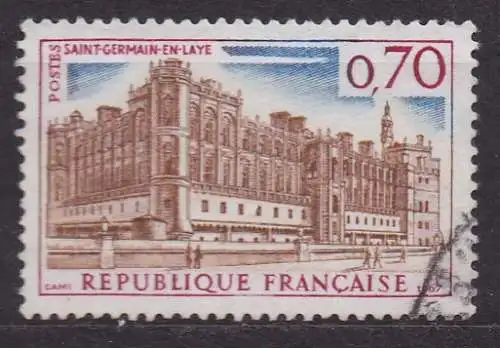 Frankreich, Mi-Nr. 1587 gest., Tourismus: Schloss von Saint-Germain-en-Laye