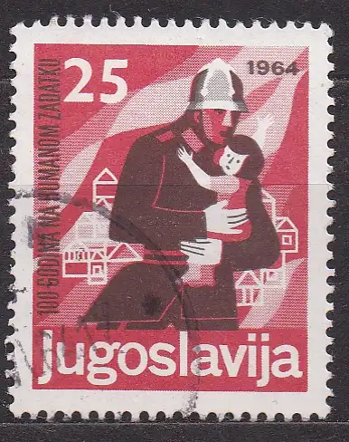 Jugoslawien, Mi-Nr. 1075 gest., 100 Jahre jugoslawische Feuerwehren